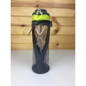 Zulu BPA-Free 24oz Plastic Water Bottle Green/Grey